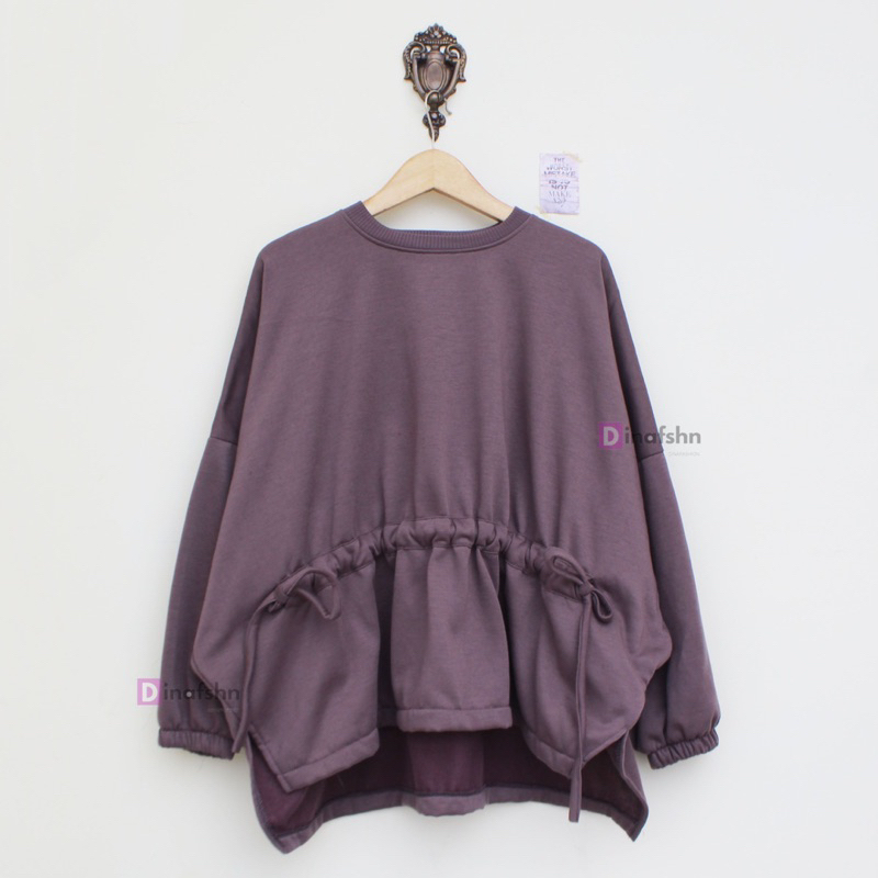 Sweater Blouse Oversize Serut XXXL Sweater Oversize wanita