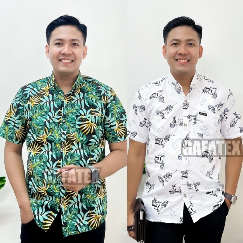 Bisa Pilih Motif ) kemeja Surfing lengan Pendek | Hem Surfing