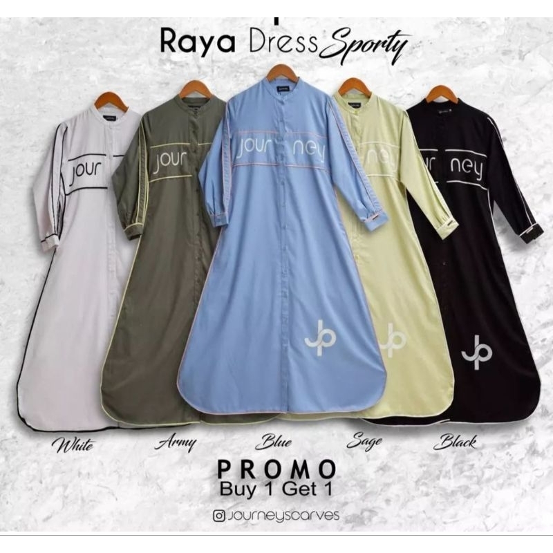 raya dress sporty buy 1 get 1 dress journey kekinian terbaru