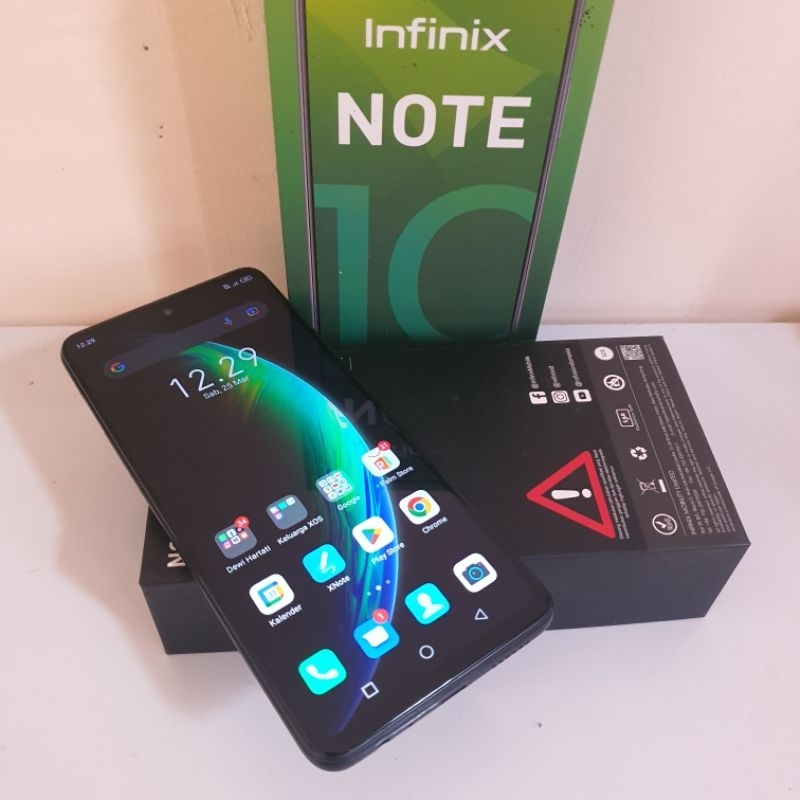 INFINIX NOTE 10 4/64GB SECOND MULUS FULLSET LIKE NEW