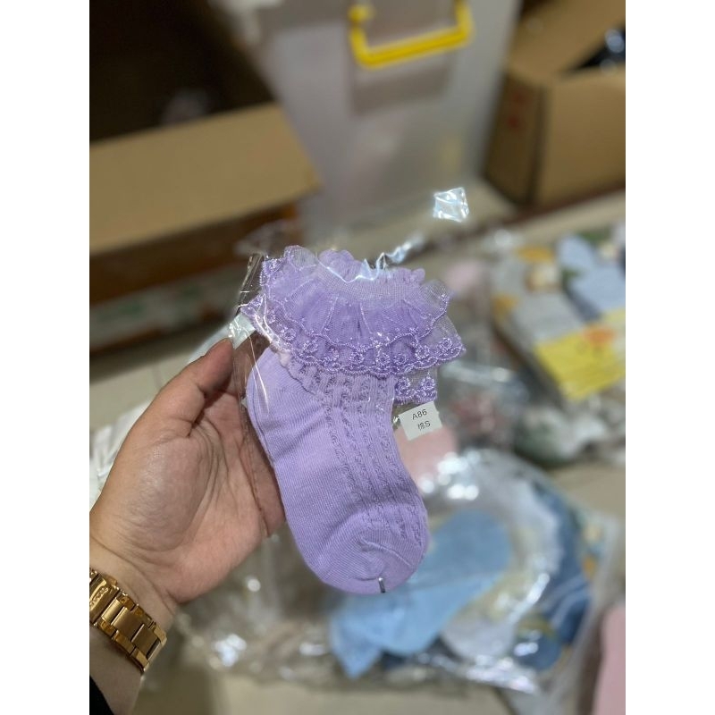 Kaos kaki renda anak perempuan satuan mix