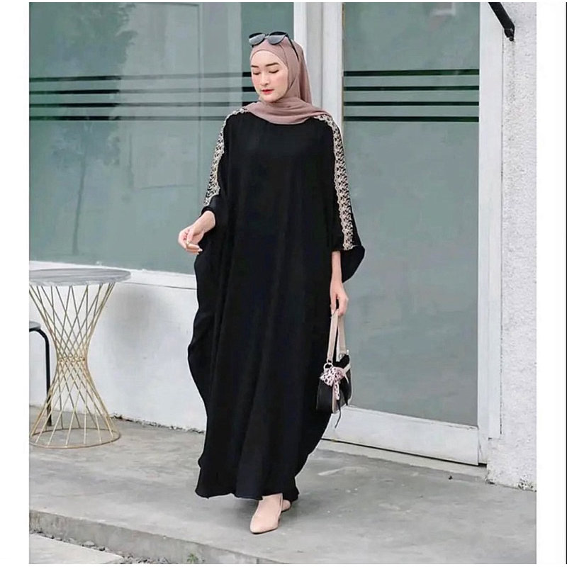 ISYANA KAFTAN RENDA / GAMIS KAFTAN CRINKLE AIRFLOW