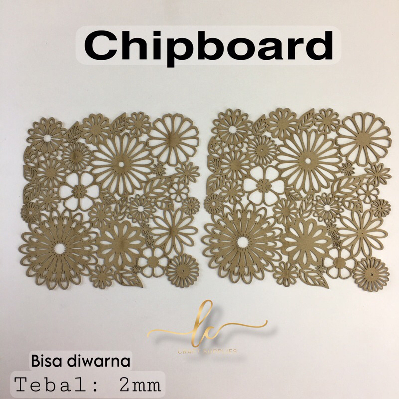 

Chipboard scrapbook / Cutting Dies / bahan scrapbook Dekorasi / Mahar / Tebal 2mm