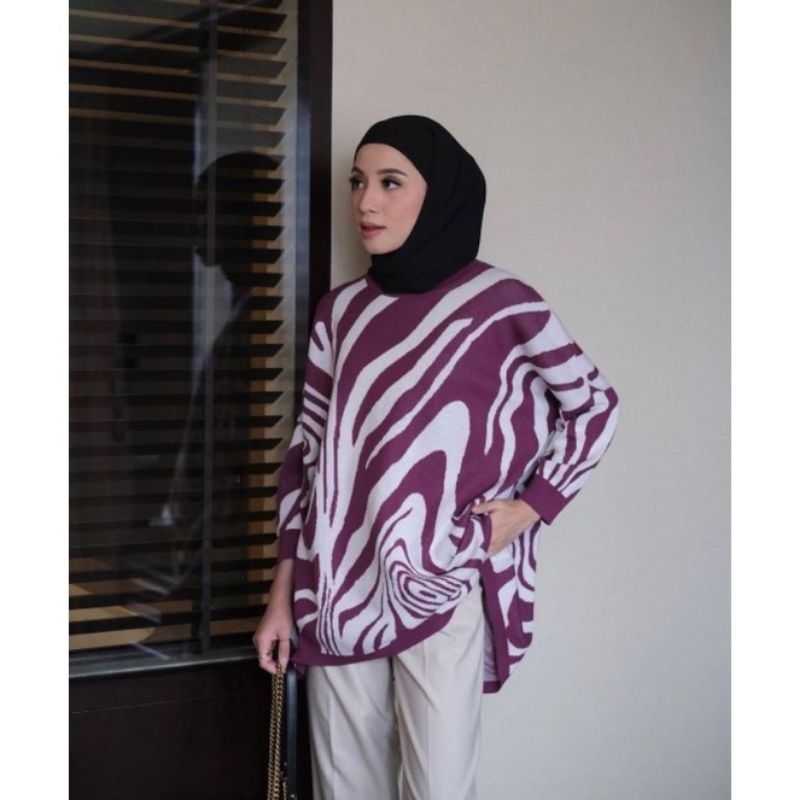 marbella BLOUSE OverSize Atasan wanita Rajut Premium