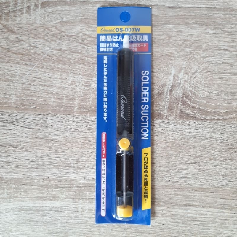 Desoldering Pump Osmond/ Sedotan Timah Besi Hitam Atraktor Kuning/ Penyedot Timah Kecil