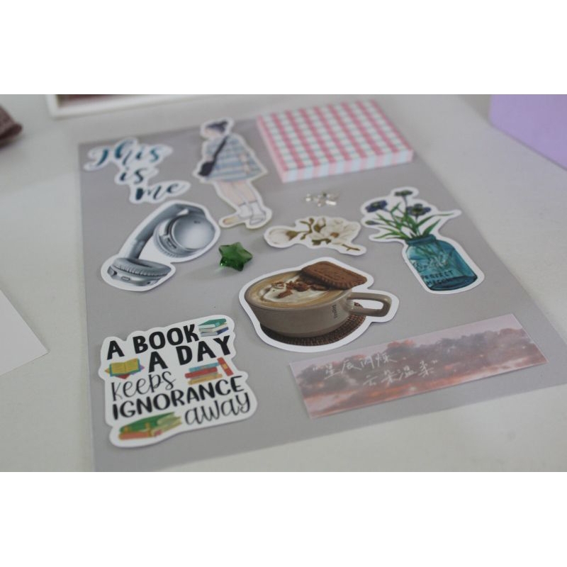 

MEMO PAD / STICKY NOTE SET JOURNAL KIT - COLORFUL - SCRAPBOOK - DIY