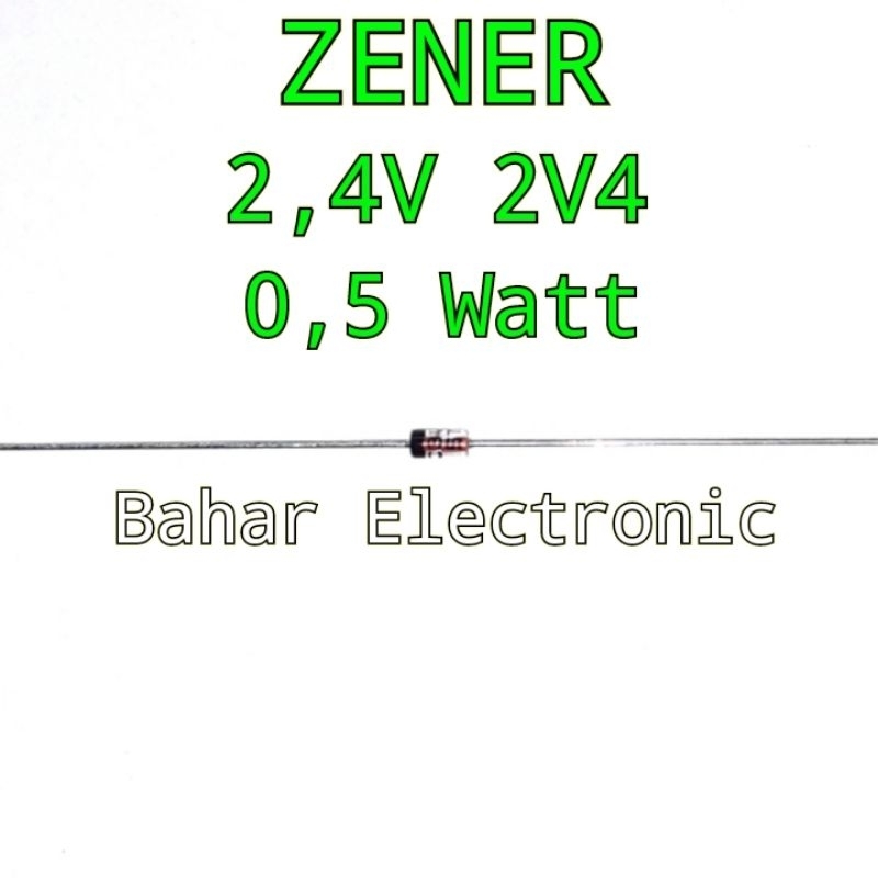 Dioda Zener 2,4V 2V4 0,5W Harga Per 5 Biji