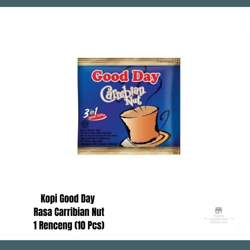 

Kopi good day carribean nut 1 renceng / good day carribean nut 10 pcs / Kopi good day carribean 1 renceng / Good day carribean nut rencengan