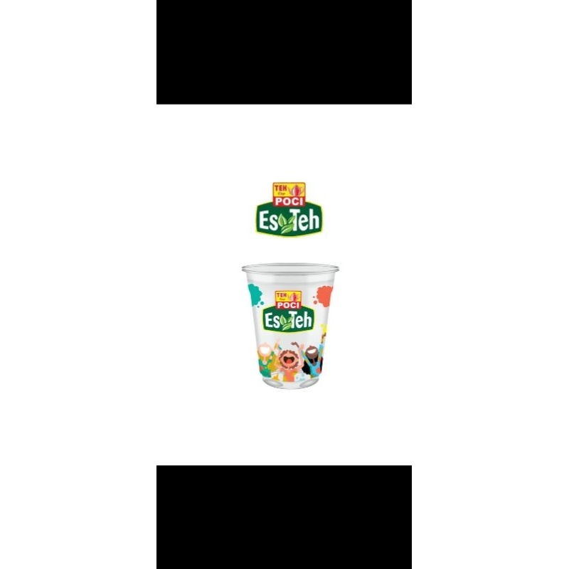 plastic cup es teh poci 16 oz