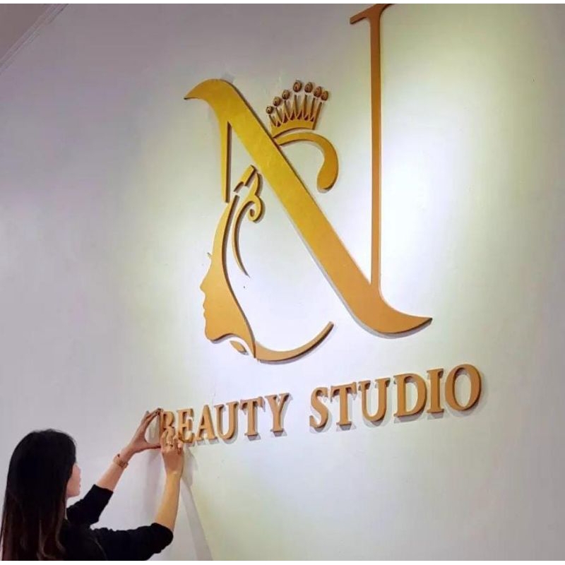 CUSTOM LOGO KAYU / TULISAN KAYU / Nama Toko Kayu / Logo Sign Cafe Akrilik  / Papan Usaha Akrilik