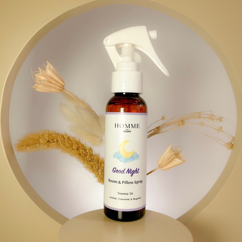 Room &amp; Pillow Spray with Essential oil- No Alkohol - Homme Scent