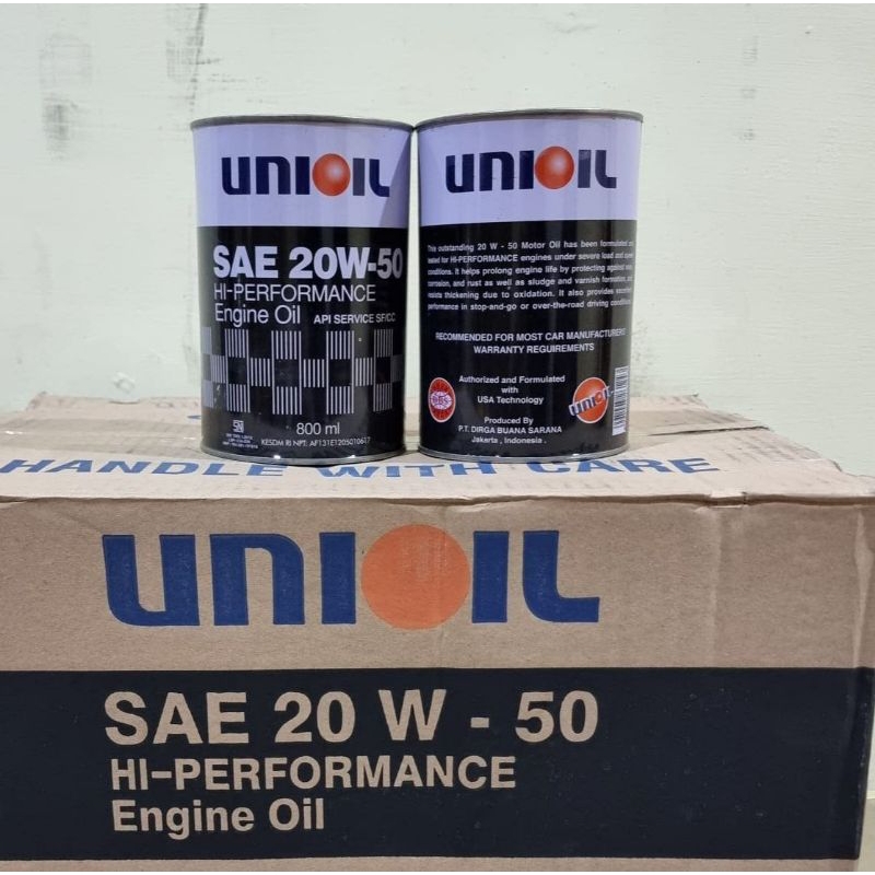 Oil Oli Unioil 0,8L High Performance Engine Oil SBI Motor Bebek Dan Sport