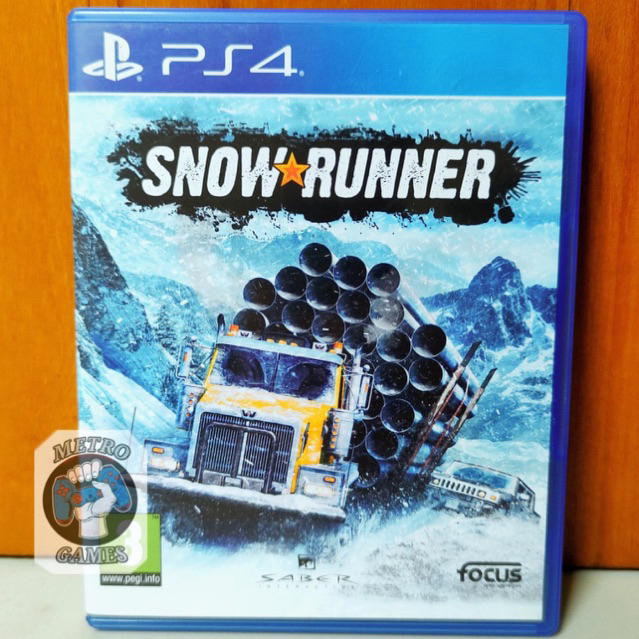 Snow Runner PS4 Kaset Snowrunner Playstation 4 CD BD Game Games Snowruner Simulator Truck Driver Snow Runer Gim mainan ori asli original ps4 ps5 Ets euro truck simulator balapan racing mainan anak gim