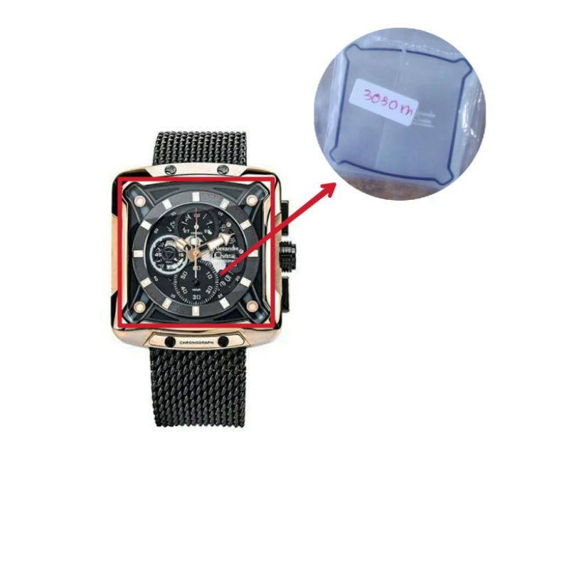 kaca jam tangan Alexandre Christie 3030m - 3030B Original