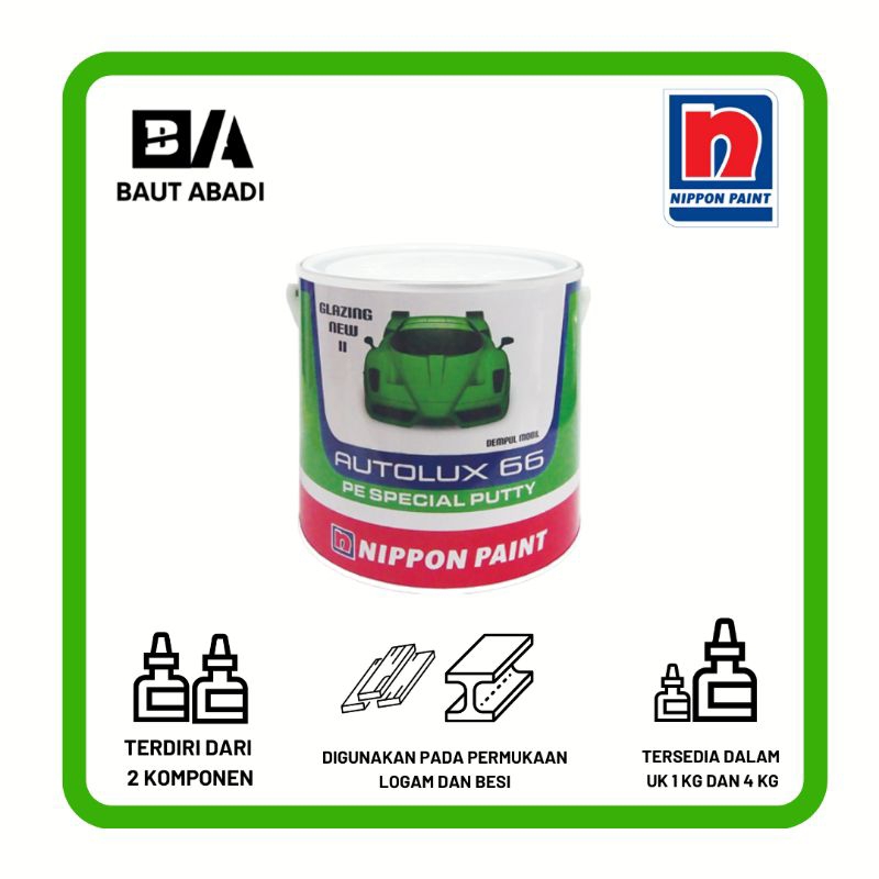 Dempul Besi Mobil Autolux Nippon Paint 1 kg