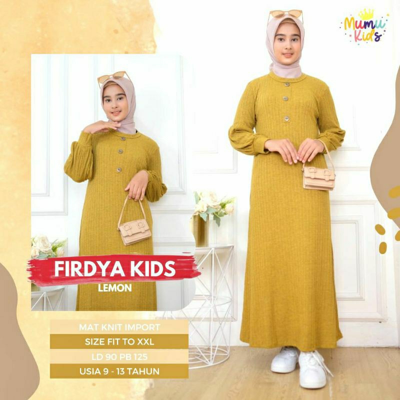 MUMU - Firdya Maxy Kids Gamis Anak Terlaris Bisa Cod By Mumufashion Grosir Solo