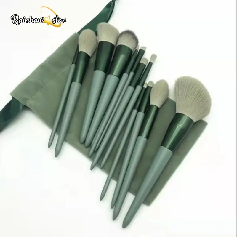 13pcs Kuas Makeup Set Cosmetic Brush Powder Eye Shadow  Foundation Blusher Blending