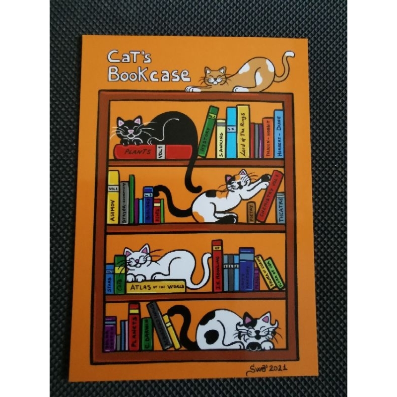 

kartu pos kucing titina/titina cat postcard