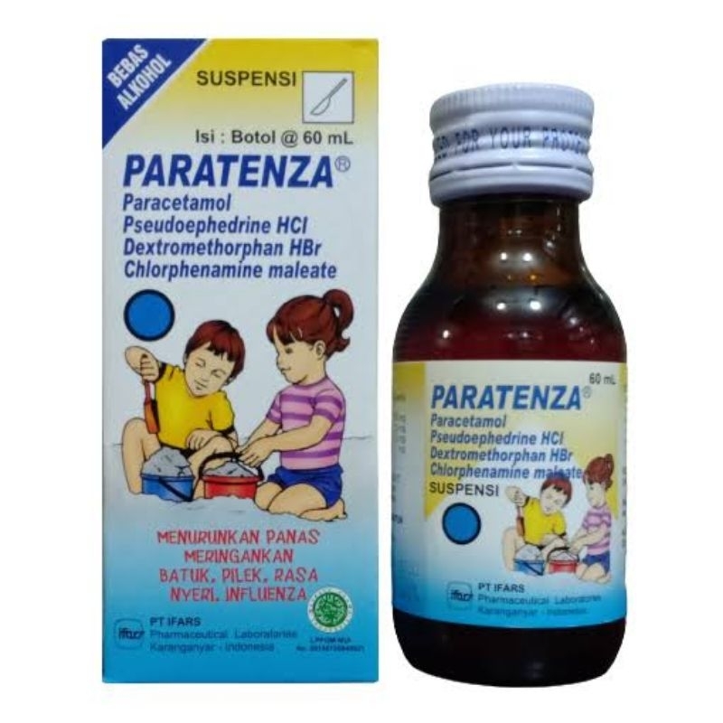 Paratenza sirup 60 ml obat batuk pilek anak