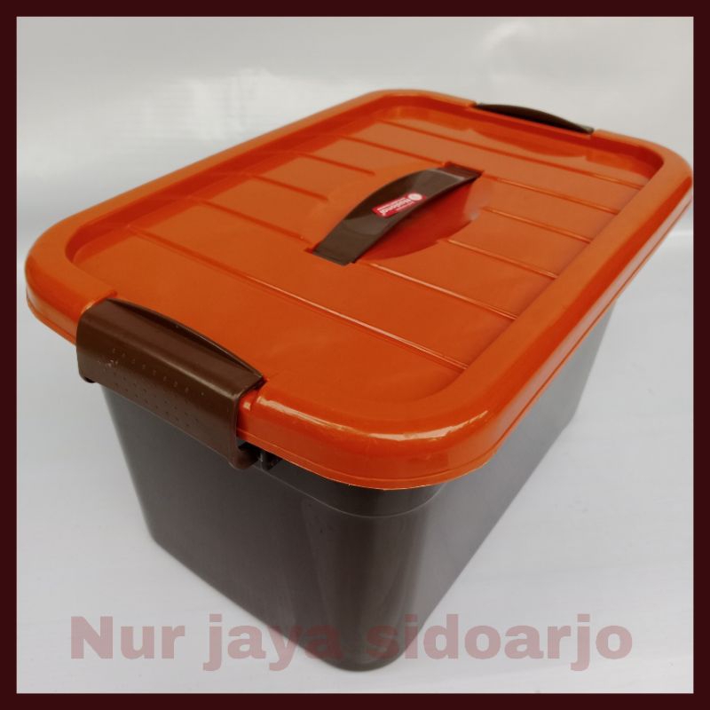 BOX CONTAINER + HANDEL - Pegangan / Box Plastik Serbaguna 5 /12/17 liter