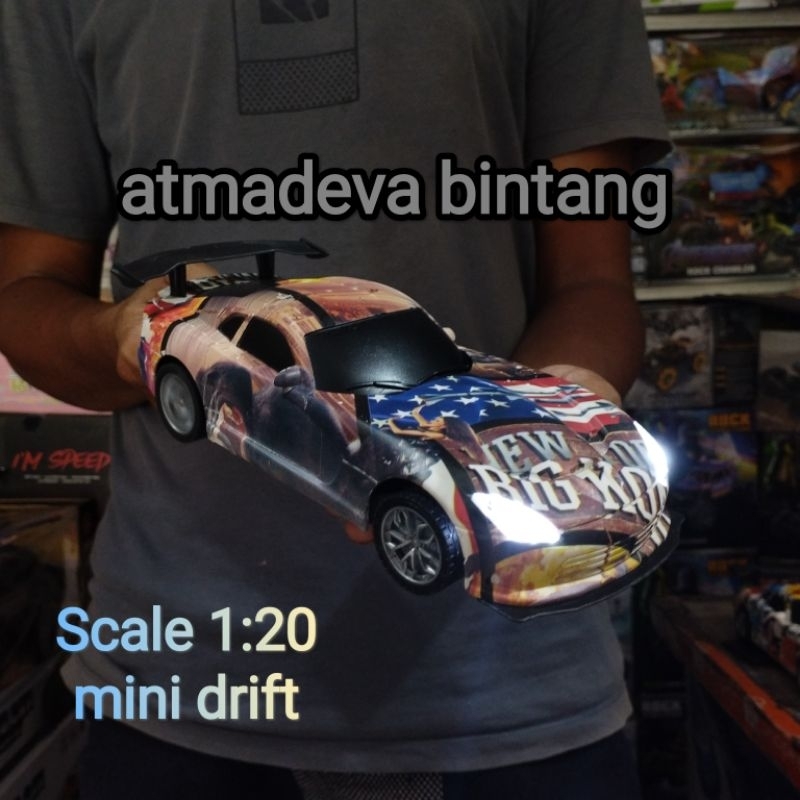 Mobil Remote RC Drift Cars Remote Control Speed Drift Batre Cash Nyala Lampu LED / RC Mini Drift / Mainan keluarga Murah