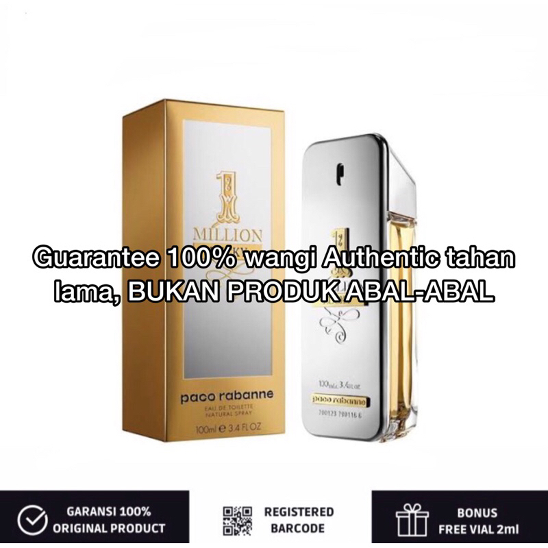 Parfum 1 Million lucky by Paco Rabanne EDT 100ml Original