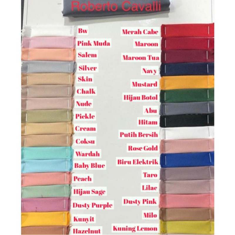 Bahan Roberto Cavali premium