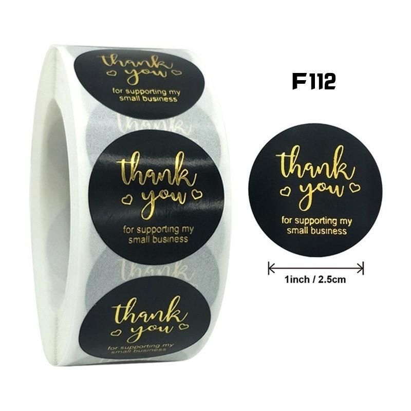 Sticker Label Makanan ISI 100PCS Sticker Hampers Sticker Toples Kue Logo Makanan Logo Hampers Sticker Handmade With Love Sticker Thank You Label Kemasan Label Thank You Label Handmade with Love Sticker Happy Birthday