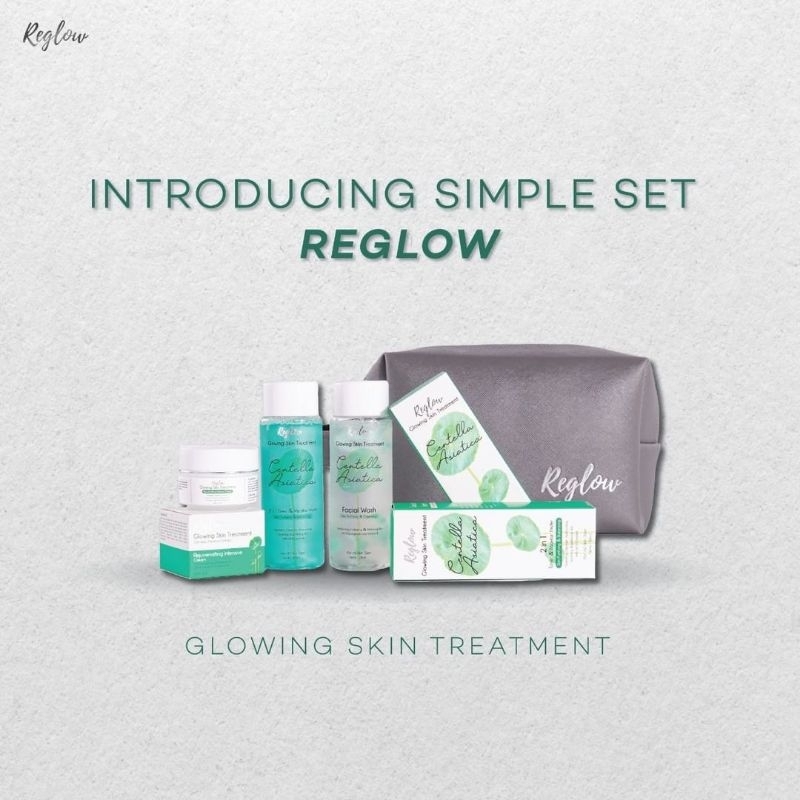 [BISA COD] REGLOW Glow Skin Treatment Skincare Original Glowing Whitening Beauty Series Perawatan Kecantikan Wajah Paket Re Glow Skincare Pemutih Wajah Penghilang Flek Hitam Facial Wash Toner Cream Reg Glow Rglow Doker dr Shindy Putri Official Store resmi