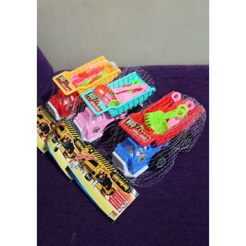 Mainan Truk Dump Kecil + Mainan Pasir