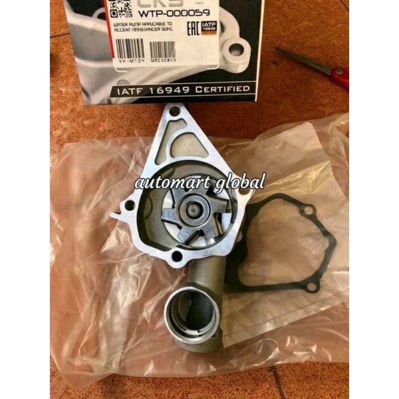 water pump pompa air hyundai accent Verna Cakra getz Lancer sohc