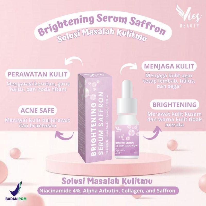 SERUM SAFFRON BY VIES// SERUM GLOW SAFFRON // SERUM GLOWING BPOM