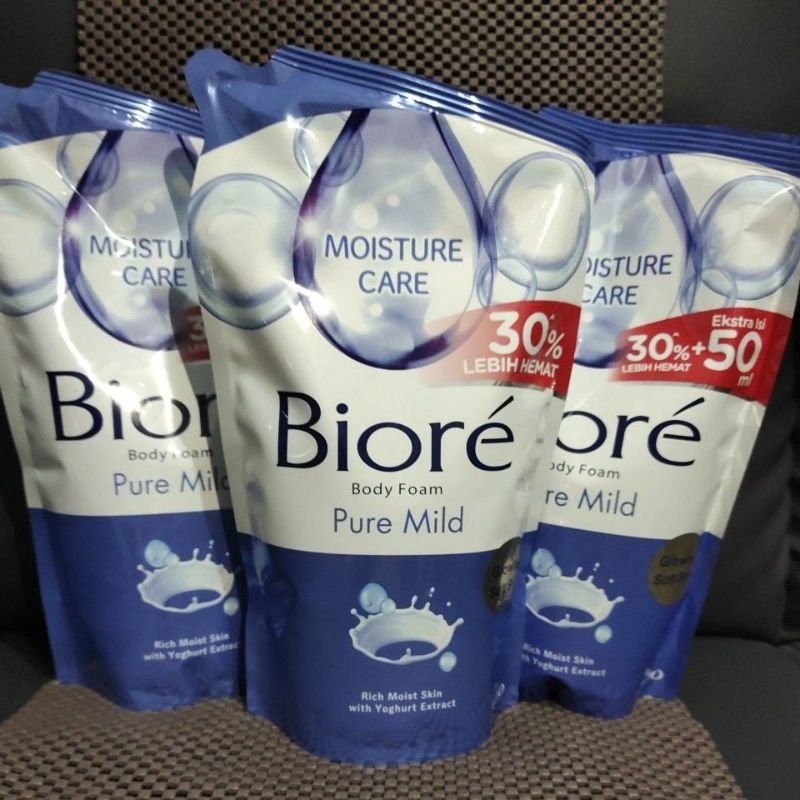Biore Pure Mild Body Foam 800 ml + Extra isi 50 ml