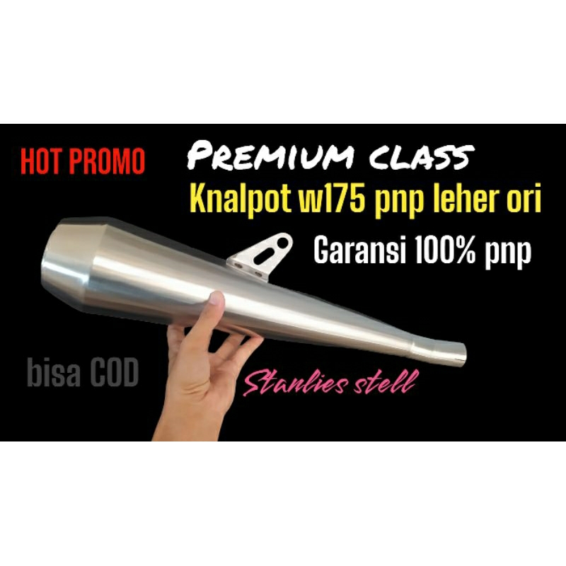 Knalpot w175  pnp leher ori w175