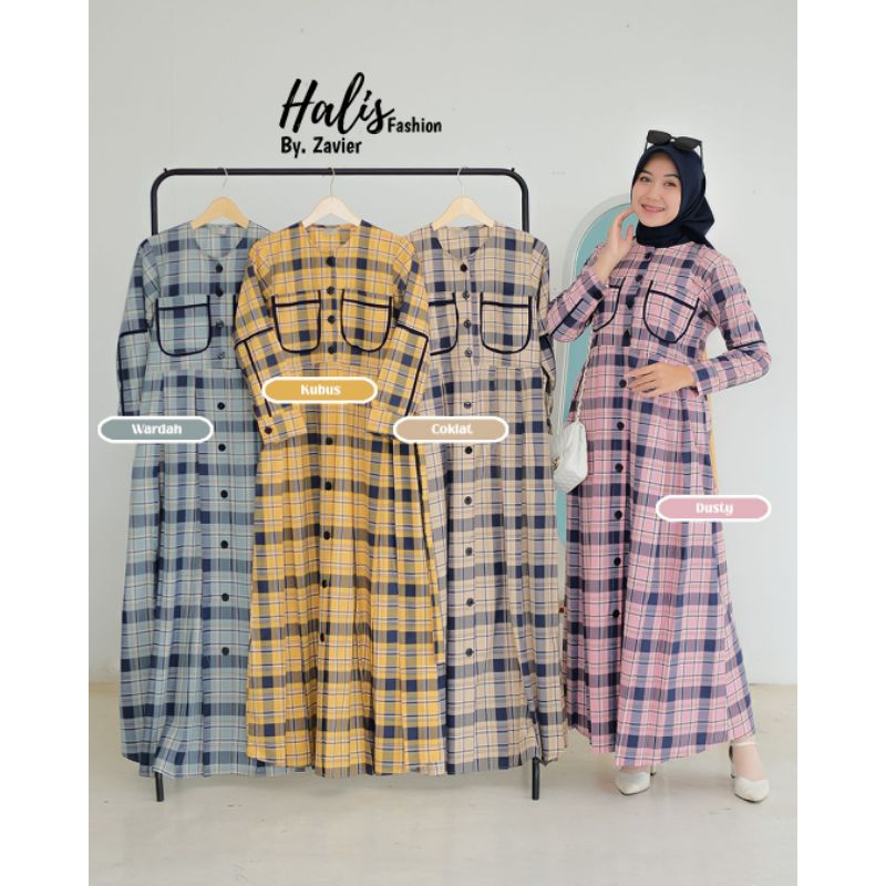Gamis Kotak by Halis Fashion | Dress Kotak Halis Fashion