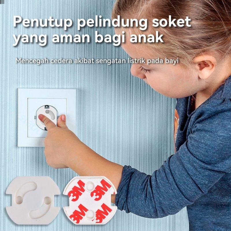 Pengaman Stop Kontak Otomatis Electrick Socket Protection Automatic Penutup Lobang Colokan Listrik