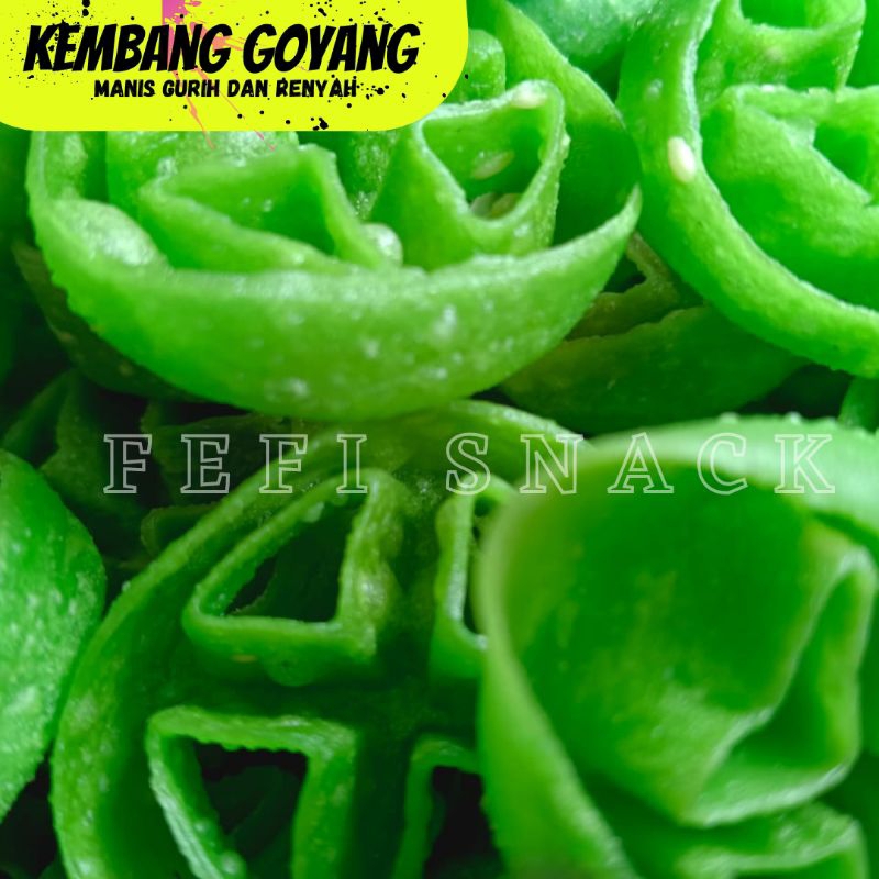 

kue kering kembang goyang 250gr rasa manis gurih