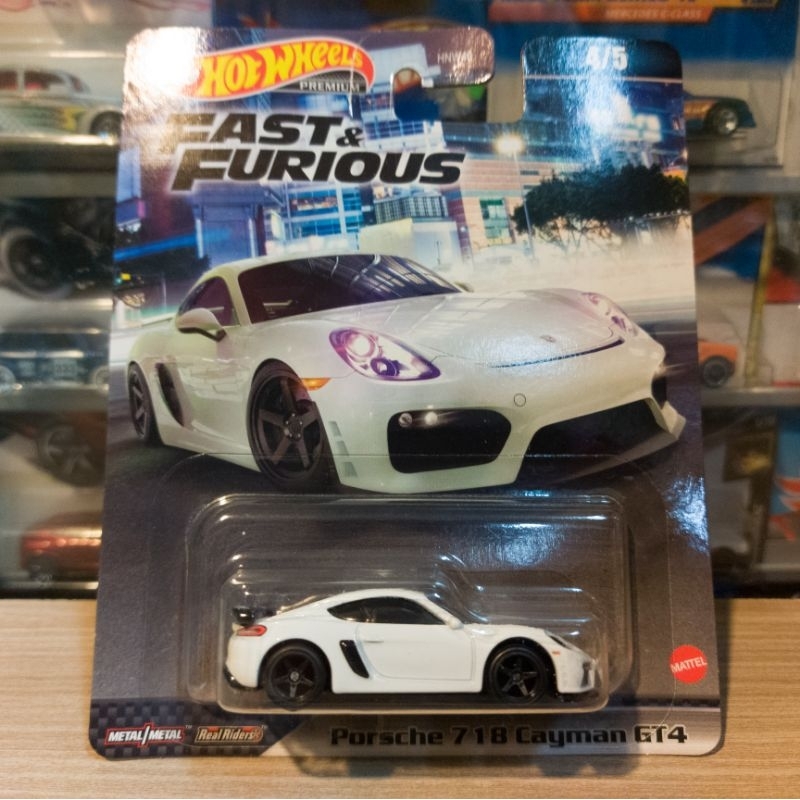 HOT WHEELS PORSCHE 718 CAYMAN GT4 - FAST &amp; FURIOUS - PREMIUM