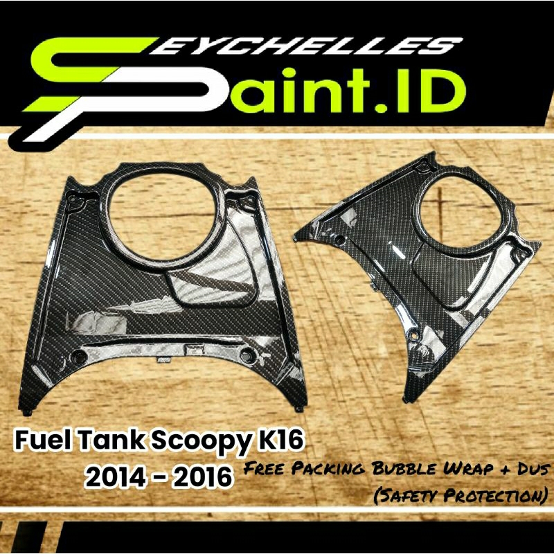 COVER CARBON FUEL TANK SCOOPY K16 2014 - 2016 MOTIF KEVLAR