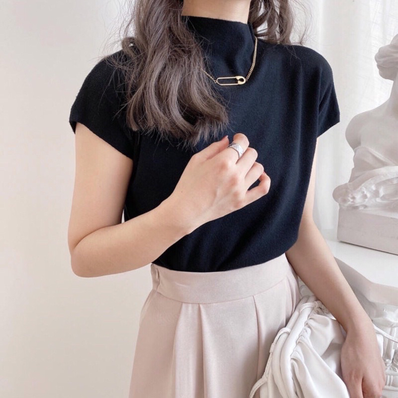 DIANA Top — Atasan Wanita Knit Korea Baju Turtle Neck