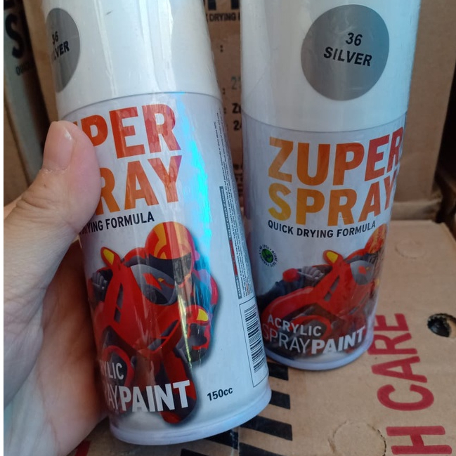 Pilok Pilox Zuper Spray Paint Warna P36 Silver 36 / Perak (150cc/150ml)