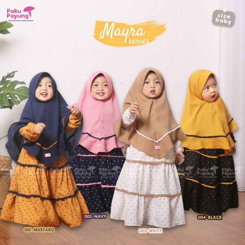 Gamis Mahia Pakupayung | Gamis Anak 1 Tahun | Gamis Anak Satu Tahun | Gamis Anak Polkadot