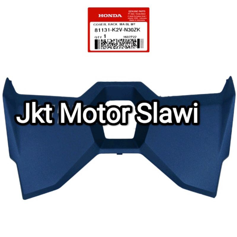 81131-K2V-N30ZK cover rack laci depan vario 125 new 2023 biru doff asli honda