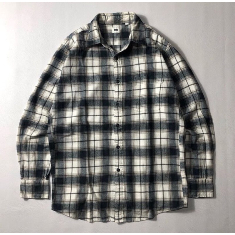 kemeja flanel veterano uniqlo
