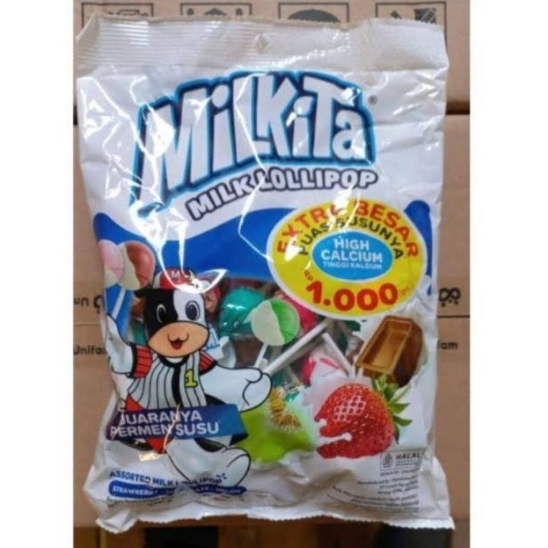 

Permen Milkita Milk Lolipop isi 30 pcs