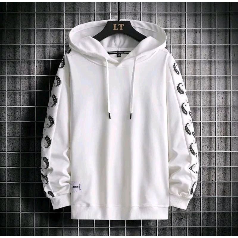 ALU • SHAOLIN SIMPLE SWEATER HOODIE UNISEX COUPLE - PUTIH