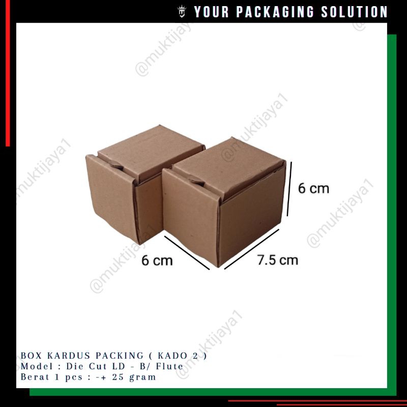 

BOX KADO 2 • 6x7.5x6cm LD • Kotak/ Kardus/ Karton