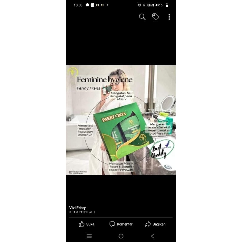 paket Cinta FF fenny Frans