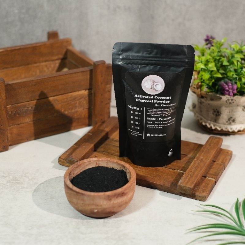 bubuk arang aktif  batok kelapa