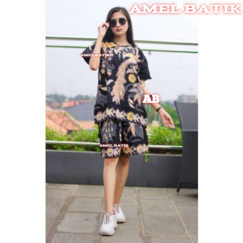 SETELAN BATIK UNGGUL JAYA || SETELAN BATIK CELANA PENDEK